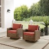 2pk Bradenton Steel Outdoor Swivel Rocking Chairs - Crosley
 - 2 of 4