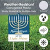 Big Dot of Happiness Happy Hanukkah - Party Decorations - Welcome Yard Sign - 3 of 4