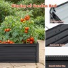 Gulches 153 Qt Extra Large Black Indoor Galvanized Steel Rustproof Raised Garden Bed with Gloves Outdoor Use (72 in L x 36 in W x 12 in H) 1-Pack - 4 of 4