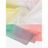 INSPIRE CHIC Women's Gradient Colorful Large Silky Hair Wrap Bandana Neck Scarf 35.4" X 35.4" - 4 of 4