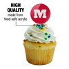 Monmouth College Primary Logo Cupcake Picks Toppers Decoration Set of 6 - 3 of 4