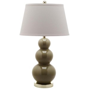 Three Gourd Table Lamp - 28 Inch Height - LIT4095 - Safavieh - 1 of 4
