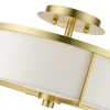 Livex Lighting Wesley 2 - Light Semi-Flush Mount in  Satin Brass - 2 of 4