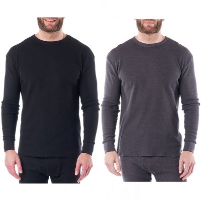 Pro Club Men's Heavyweight Cotton Long Sleeve T-Shirt - Crew Neck Basic Tee (Model 114)