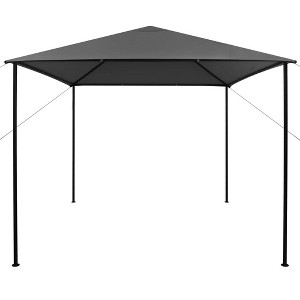vidaXL Gazebo Outdoor Canopy Tent Patio Pavilion Wedding Party Tent with Roof - Anthracite 118.1" x 118.1" - 1 of 4
