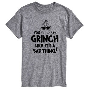 Men's - Dr. Seuss - The Grinch You Say Grinch Like It's A Bad Thing Short Sleeve Graphic T-Shirt - 1 of 4