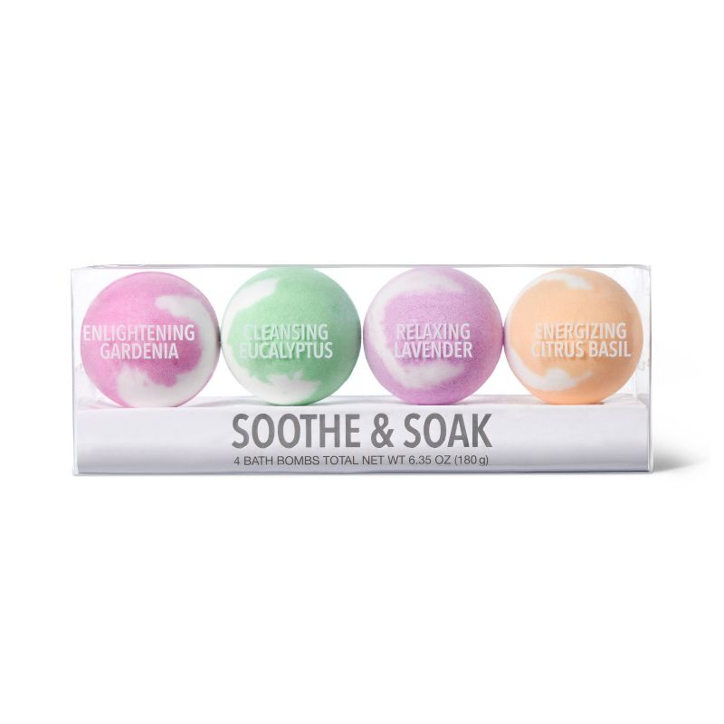 Soothe &#38; Soak Bath Bomb Gift Set - 4pc, 1 of 4