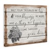 Stupell Industries Troubles Be Less Country Floral Canvas Art - 2 of 4
