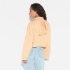 Women's Hooded Cropped Chore Fashion Jacket - Wild Fable™ Beige - 3 of 3