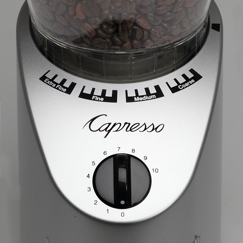 Capresso Conical Burr Coffee Grinder Infinity - Silver 560.04, 4 of 7