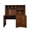 YOOCOZZ Home Office Computer Desk with Hutch-Walnut - 2 of 4