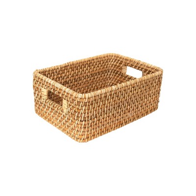 WeThinkStorage HandWoven Rattan Storage Basket 260L Capacity Natural