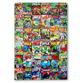 Surreal Entertainment Marvel Incredible Hulk Comic Books Oversized Throw Blanket | 8 Feet Long