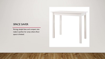 Espresso Rubberwood Transitional Counter Height Pub Table