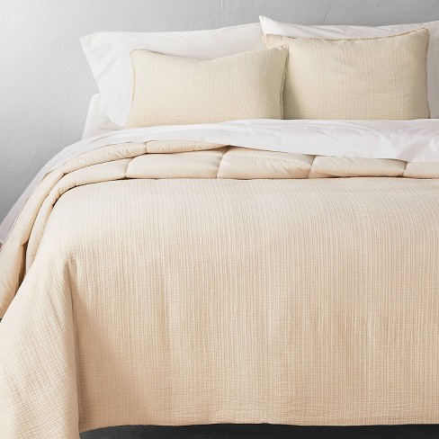 Textured Chambray Cotton Comforter & Sham Set - Casaluna™ : Target