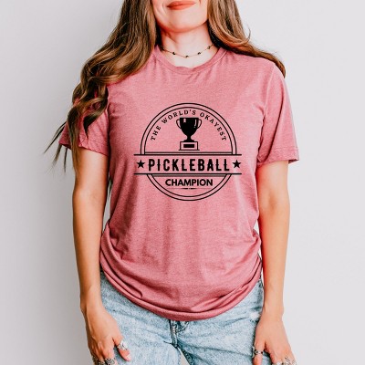 Simply Sage Market The World's Okayest Pickleball Champ Short Sleeve Tee
