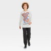 Boys' Spider-Man Long Sleeve Graphic T-Shirt - Beige - 4 of 4