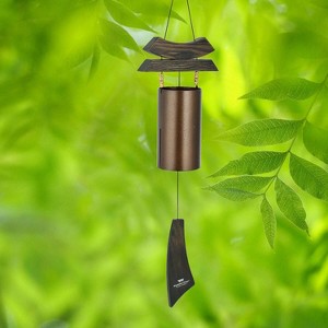 Woodstock Windchimes Dharma Cowbell, Wind Chimes For Outside, Wind Chimes For Garden, Patio, and Outdoor Decor, 28"L - 1 of 4