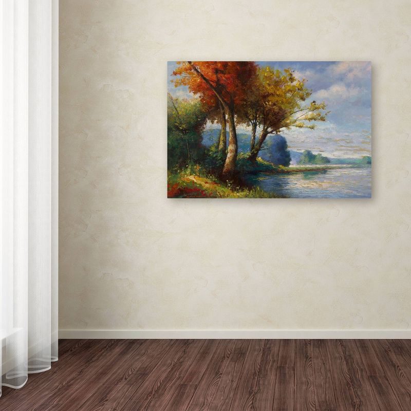 16&#34;x24&#34; Corot Tribute by Daniel Moises - Trademark Fine Art, Gallery-Wrapped Landscape Canvas, Contemporary Style, USA Made, 4 of 6