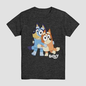 Boys' Bluey Short Sleeve Graphic T-Shirt - Charcoal Gray XXL
