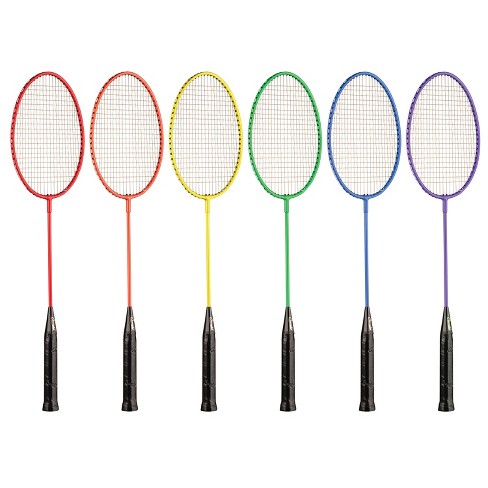 Costway Portable Badminton Set with 2 Shuttlecocks Badminton Rackets  Outdoor Sport Game Set