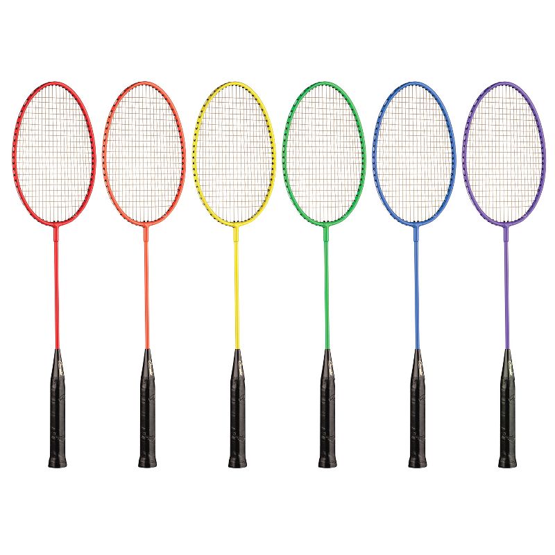 Champion Sports Tempered Steel Badminton Racket Set, 1 of 4