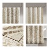 PAGED 72x72 Inch Polyester Jacquard Shower Curtain with 12 Button Holes,Shower Curtains for Bathroom - 4 of 4
