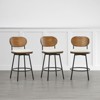 Spruce&Spring Swivel Counter Bar Stool with Metal Legs - 3 of 4