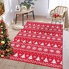 Christmas Doormat Washable Rug for Entryway, Non Slip Holiday Accent Mat, Soft Low Pile Thin Indoor Decor, Small Rugs - 2 of 4