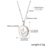 Clotth 18K Gold–Plated White Seashell Pendant Necklace Collection – French-Inspired Titanium Steel Jewelry for Women - 3 of 4