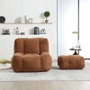 CAVINAS Bean Bag Chair with Ottoman Lazy Sofa Chair with Memory Foam Floor Chair for Reading Room, Living Room - 3 of 4