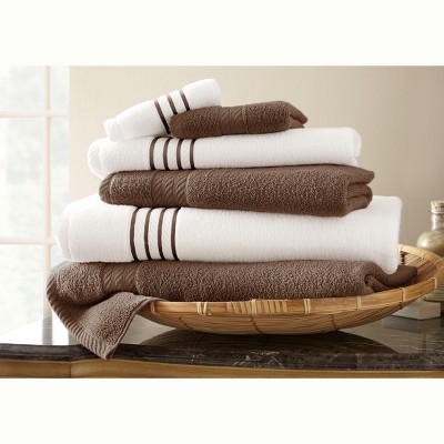 Modern Threads 6 Piece Quick Dry Stripe Towel Set.