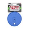 iLIDS 3pk Pastel Wide Mouth Drink Lid - Periwinkle/White/Pale Pink: Dishwasher-Safe, Cold Beverage Accessory - 3 of 4