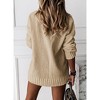 Clearlove Womens V Neck Sweater Trendy Casual Long Sleeve Cable Knit Pullover Sweaters Loose Light Jumper Tops - 2 of 4