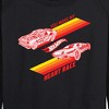 Women's - Hot Wheels - Valentine's You Make My Heart Race Lightweight French Terry Wide Neck Long Sleeve Shirt - 2 of 4