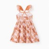 PATPAT Disney Princess Rapunzel Ariel Moana Belle Toddler Girl Dress Ruffle Sleeve Crossback Strap Birthday Summer Sundress 2-6 Y - 2 of 4