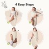 3pk Soothe Baby Swaddle 0-6 Months, Organic Baby Swaddle Sleep Sacks, Newborn, Infant Swaddle Sack - 3 of 4