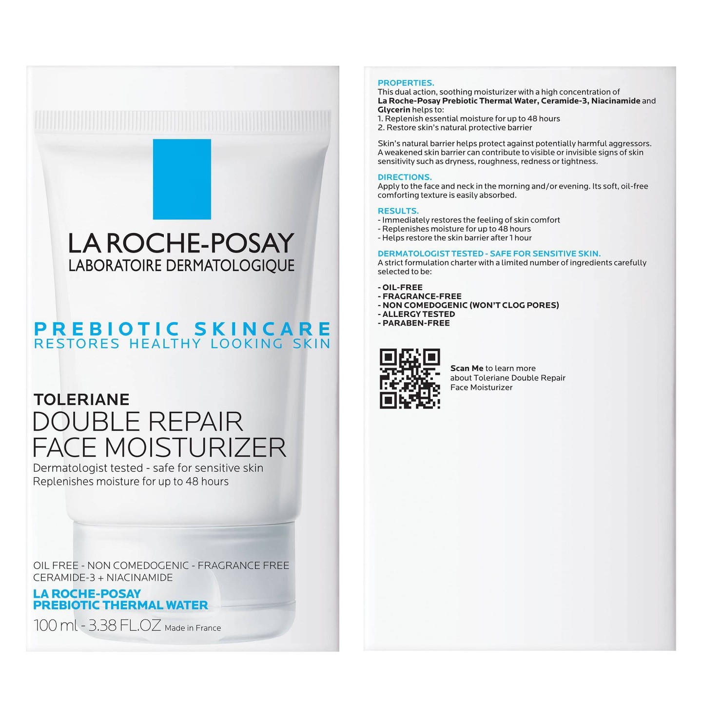 Увлажняющий крем для лица La Roche Posay Toleriane Double Repair, 3.38 fl oz — фото 8