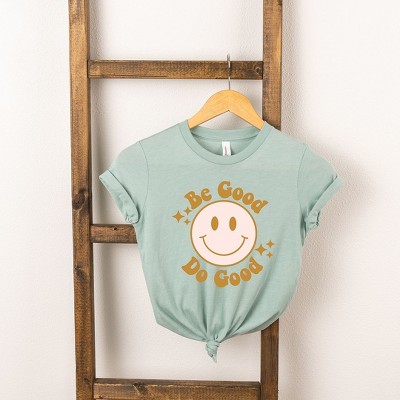 The Juniper Shop Be Good Do Good Smiley Face Girls' Short Sleeve Tee