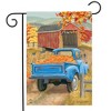 Autumn Bridge Truck Garden Flag Fall Pumpkins Country 18" x 12.5" Briarwood Lane - 2 of 4