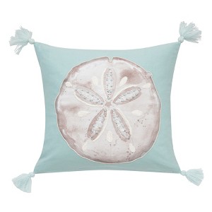 C&F Home Sea glass Sand Dollar Pillow - 1 of 4