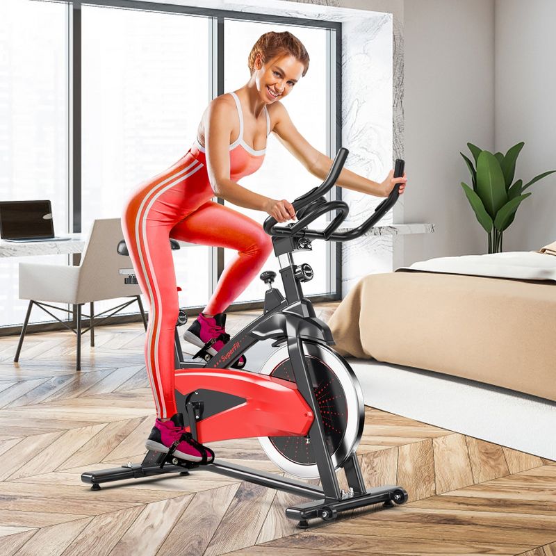 Superfit Fitness Cycling Bike Magnetic Exercise Bike W/35Lbs Flywheel Home Gym, 4 of 11