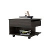 Lift Top Coffee Table Mercuri, Casters, Carbon Espresso Finish - 2 of 4