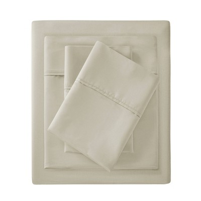 Ivory 1500 Thread Count Cotton Blend Standard Pillowcases Set