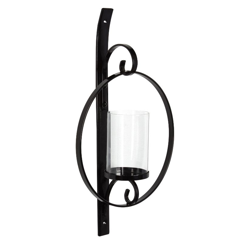 Kate and Laurel Doria Metal Wall Candle Holder Sconce, 1 of 7