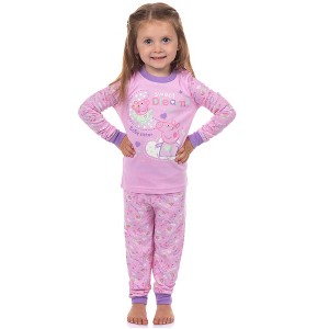 Peppa Pig Pajamas  Girls Sweet Dreams Shirt and Pant Tight Fit Set - 1 of 2