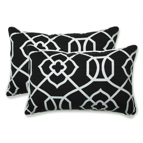 Pillow Perfect Set of 2 Outdoor Crosby Rectangular Throw Pillows