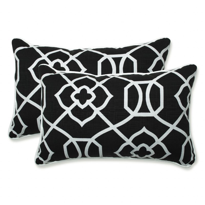 Outdoor/Indoor Rectangular Throw Pillow Set of 2 - Pillow Perfect, 1 of 5