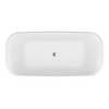 Cesicia 67 in-L  x 31 in-W  x 23 in-H Glossy White Dual Ended Freestanding Soaking Bathtub - 3 of 4