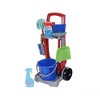 Theo Klein Kid's Cleaning Trolley with Miele Toy Vacuum Pretend Set with Large Broom, Mop, Bucket, Dustpan, Soapbox, and More for Ages 3 and Up, Red - image 2 of 3
